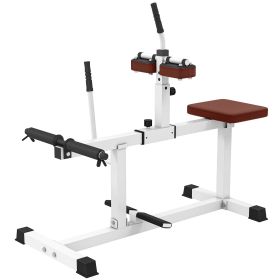 Soozier Adjustable Steel Seated Calf Raise Exercise Strength Training Gym Equipment, Brown