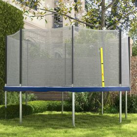 Trampoline Safety Net for Round Trampoline with 8 Straight Poles Poles Not Included (Option: Black, Yellow-650x380x140 mm)