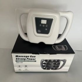 16 Head Fascia Gun, Full Body Massager, Instrument for Waist Back, Legs, Arm Muscle Relaxation, Home Multi-part Massage Gun (Color: White)